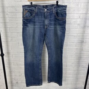 Ariat M4‎ Low Rise Boot Cut Jeans Mens 36 Relaxed Fit Western Cowboy Durable